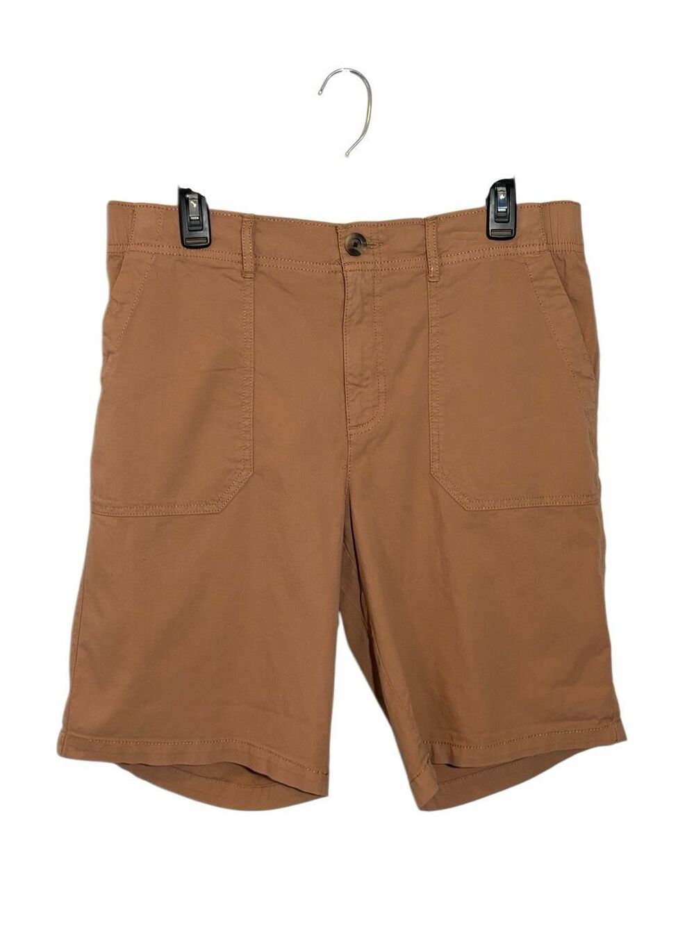 NWT Sonoma mid-rise camel Bermuda shorts - L